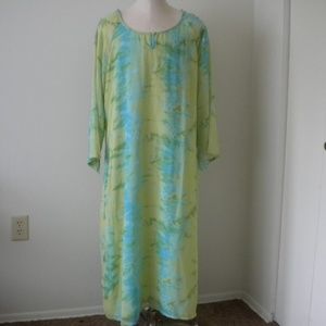 Maxi Swimsuit Cover up Dress Sheer Plus Size NWT F
